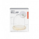 KIKKERLAND OR84-S Campana de Cristal con Base de Madera Pequeño