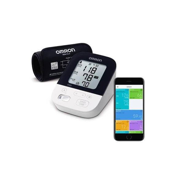 OMRON Tensiometro Digital M4 Intelli It de Brazo Bluetooth, 2 Usuarios, 60 Memorias