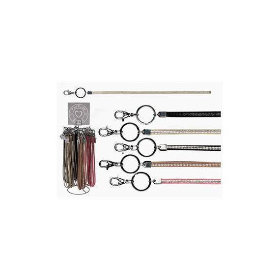 OUT OF THE BLUE Fashion Colgante Universal de Cuero con Brillantes Surtido Colores