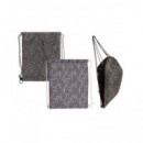 Bolsa Fashion Diseño Leopardo con Asa Negra 42X34CM 230108  LALO