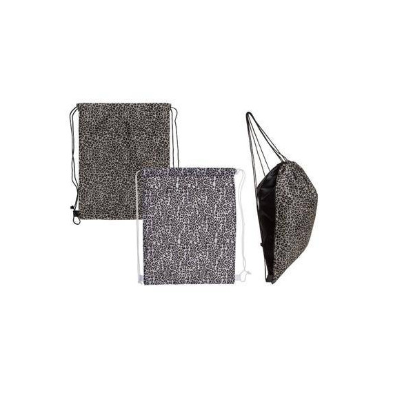 Bolsa Fashion Diseño Leopardo con Asa Negra 42X34CM 230108  LALO