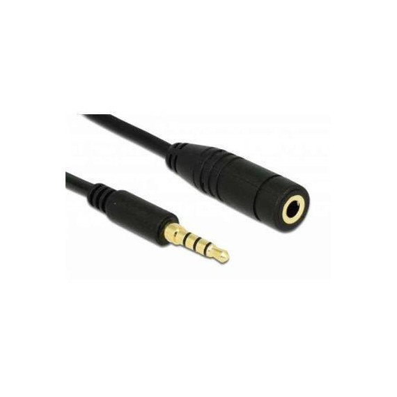 DELOCK Cable Extensor Jack 3.5MM 4 Puntos M/h 2MTRS 84667