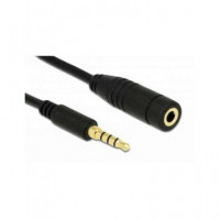 DELOCK Cable Extensor Jack 3.5MM 4 Puntos M/h 2MTRS 84667