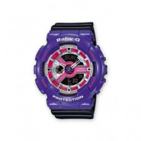 CASIO Brand BA-110NC-6AER Violeta Reloj Baby-g Hora Mundial, Fecha, 5 Alarmas, Resistente Al Agua, C - Guanxe Atlantic Marketpla