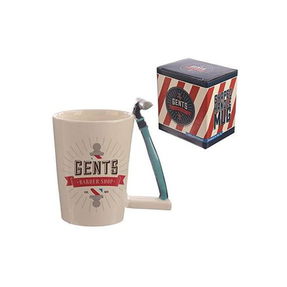 Puckator Taza Ceramica Diseño Asa en Forma Cuchilla de Afeitar  LALO