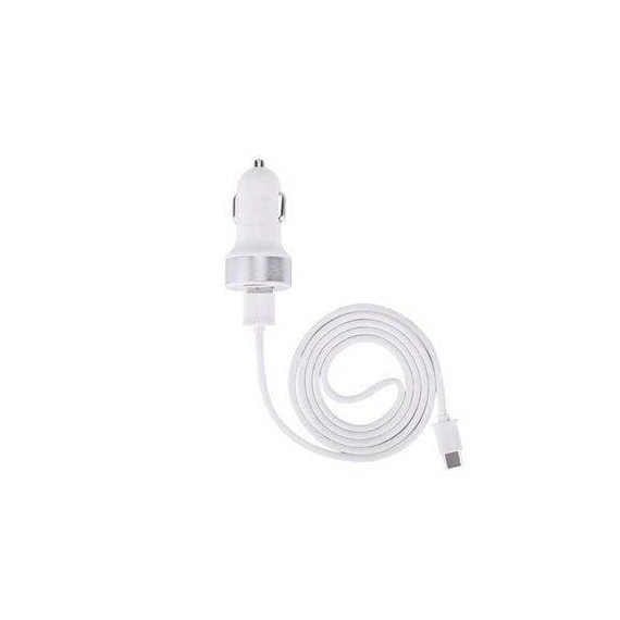 DEVIA Cargador de Coche +cable Tipo C 2.4A Blanco