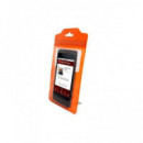 KSIX Funda Movil Universal 8" Naranja Resistente Al Agua, con Soporte