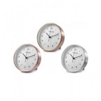 TIMEMARK CL286 Reloj Despertador Analogico Plateado
