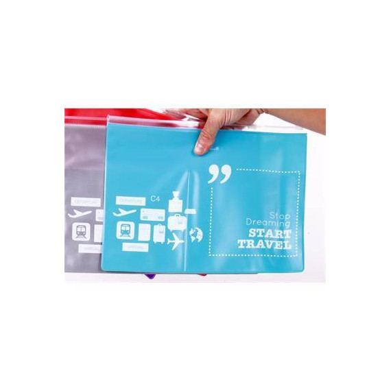 HELIO FERRETTI 120765 Dream Travel Bag Estuche Documentos para Viaje PVC Surtido Colores