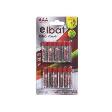 Elbat Pack 12 Pilas Alcalina Aaa Hg-cd-pb 0.00%  CROMAD