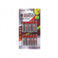 Elbat Pack 12 Pilas Alcalina Aaa Hg-cd-pb 0.00%  CROMAD