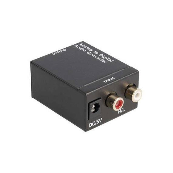Convertidor Audio Analogico 2XRCA Entrada con Alimentacion a Digital Toslink, Coaxial  Rca Salida  LALO