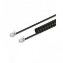 NIMO Cable Telefono RJ11 Rizado Negro 4.5MTRS WIR151