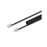 NIMO Cable Telefono RJ11 Rizado Negro 4.5MTRS WIR151