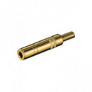 Clavija Jack 6.3MM/HEMBRA Estereo Dorado de Soldar CON696  LALO
