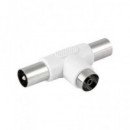 Adaptador TV 9.5MM 1H/2M Plastica Blanca CON138/CON141  NIMO