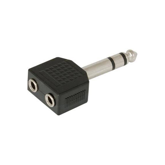 Adaptador Jack Estereo 6.3MM/M a 2X Jack 3.5MM/H CON314  LALO