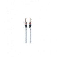 DCU Cable Audio Estereo Jack 3.5MM M/m 3MTR Blanco Serie Aluminio Reforzado - Guanxe Atlantic Marketplace