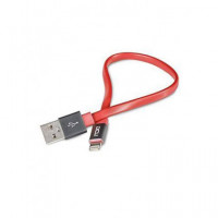 DCU 34101285 Cable Datos Iphone Lightning Plano Rojo 0.20 Cm
