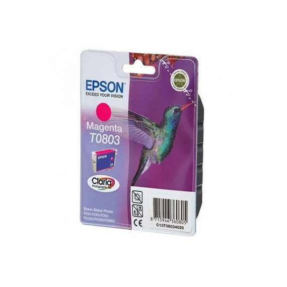EPSON Tinta T0803 Magenta para Stylus Photo P50/PX650/PX660/PX700W/PX800/PX83