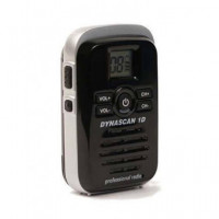 DYNASCAN 1D Emisora Mini Portatil Fm Uhf PMR-446 Negra Miniatura y sin Antena de Goma