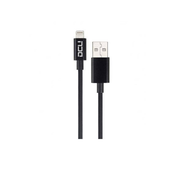 DCU Cable Datos Lightning a USB Iphone/ipad 1MTR Negro Pure Soft