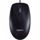 LOGITECH Raton Optico M90 con Cable USB Negro