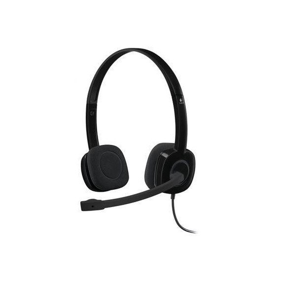 LOGITECH Micro Auricular Estereo para Pc H151 con Cable y Jack 3.5MM Funcion Mute