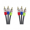 DCU Cable Audio Video 3 Rca M/m (RGB)1MTR  302210