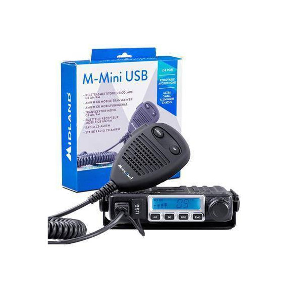 MIDLAND Emisora Móvil Cb Am/fm M-mini USB