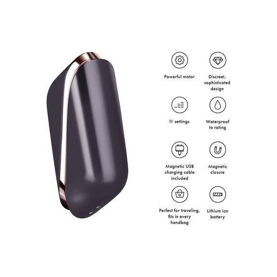 SATISFYER Pro Traveller Impermeable, 11 Programas y Tamaño Viaje