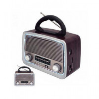 SAMI RS-11807 Radio Retro Madera Analogica 3 Bandas/usb/sd/aux/bt