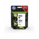 HP Tinta Pack 304 Negra+ 304 Color