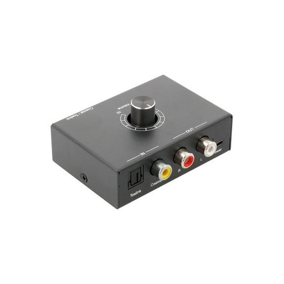 Convertidor de Audio Digital Optico In a Audio Analogico Out con Regulador de Volumen ACTV141  NIMO