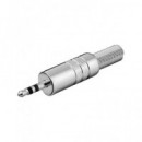 Clavija Jack 3.5MM/M Estereo de Metal para Soldar  LALO