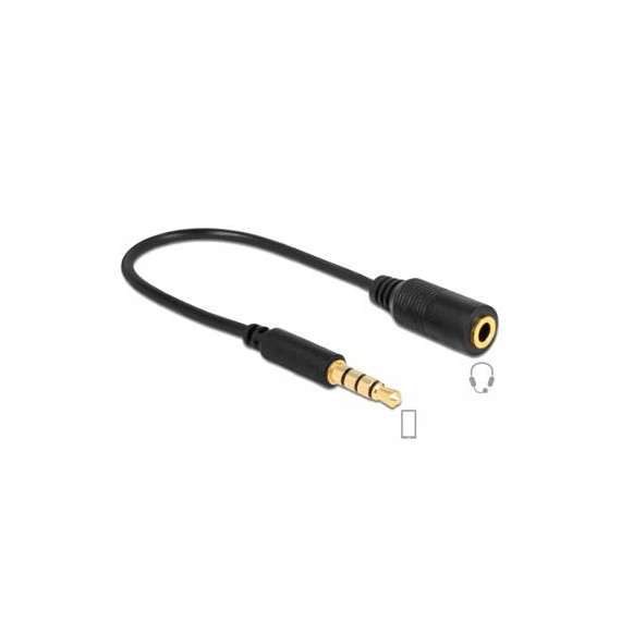 DELOCK Cable Jack/m 3.5MM Estereo 4 Pin a 4 Pin Jack/h 3.5MM 62498