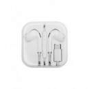 DCU Auricular Estereo Silicona con Microfono y Control Volumen Blanco Tipo C 34151010