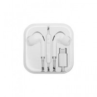 DCU Auricular Estereo Silicona con Microfono y Control Volumen Blanco Tipo C 34151010