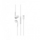 DCU Auricular Estereo Silicona con Microfono y Control Volumen Blanco Tipo C 34151010