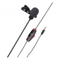 HAMA Microfono de Solapa Lavalier Jack 3.5MM con 6MTRS Cable