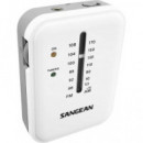 SANGEAN Radio Bolsillo SR-32 Pocket 320 Blanco Am/fm con Auriculares