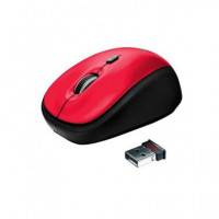 TRUST Raton Inalambrico Yvi USB 800/1600DPI Rojo - Guanxe Atlantic Marketplace