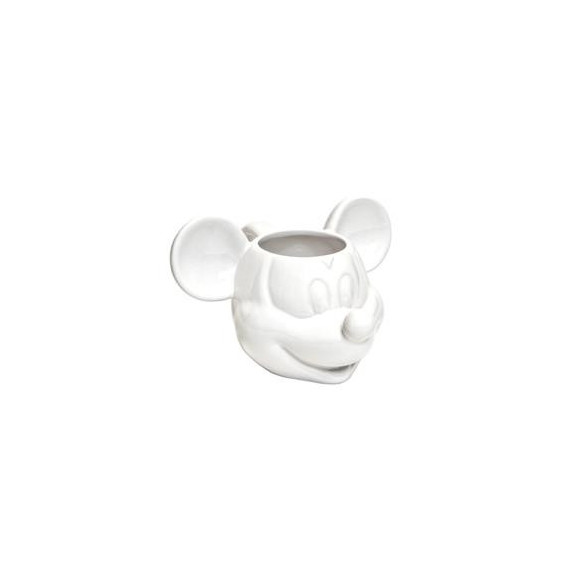DISNEY Taza Diseño 3D Mickey Mouse Ceramica Blanco