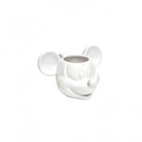 DISNEY Taza Diseño 3D Mickey Mouse Ceramica Blanco