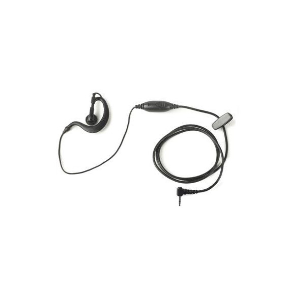 JETFON Microauricular MA-1708 para Motorola Jack 2.5MM Negro con Soporte Oreja Negro Goma