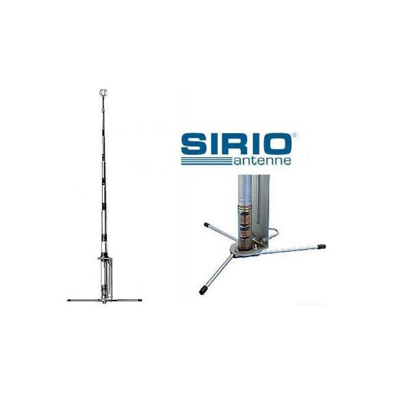 SIRIO GPE27 Antena Base Cb 26-28 Mhz. 5/8 Onda.frecuencia 27MHZ, Potencia 500W, Ganancia 3,35DBI,