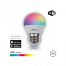 ELBAT Bombilla Led Smart Wifi 5W ,rgb MULTICOLOR,G45,E27 470 Lumenes EB0352