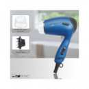 CLATRONIC Secador Pelo de Viaje Plegable Azul 1300W Htd 3429