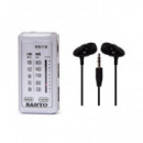 SANYO Radio Analogica Portatil Am/fm KS110 con Auriculares