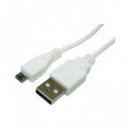 DCU Cable Micro USB 15CMS Blanco 304007
